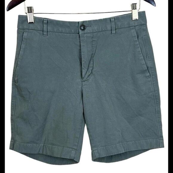 Everlane Uniform Performance Chino Slim Fit Shorts Mens 31‎ 7" Inseam Green - Picture 1 of 3